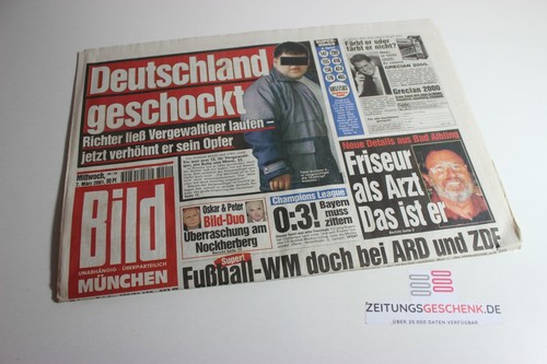 Bildzeitung 2001 märz - 07.03.2001,