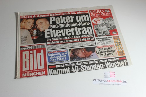 Bildzeitung 2001 juli - bildzeitung, 16.07.2001