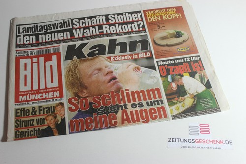 Bildzeitung 2003 - bildzeitung, 20.09.2003